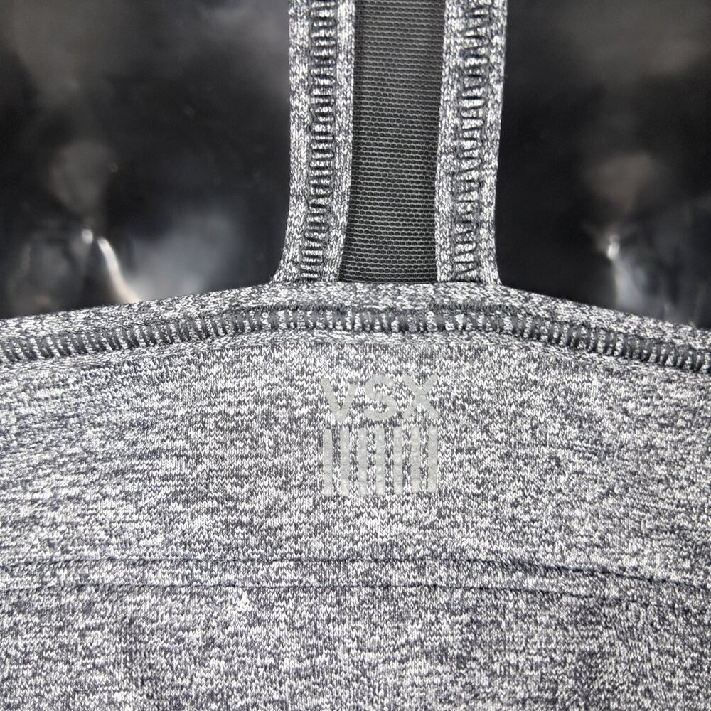 VSX Sport Victoria's Secret The Player Black/Gray Racerback Sports Bra Medium - Picture 3 of 8